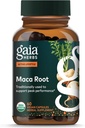 Gaia Herbs Maca Root - Suplemento de Energía Natural Libre de Caffeine - Soportes y Mantiene Energías saludables y resistencia - Hecho con Maca Root Orgánico (Lepidium meyenii) - 60 cápsulas Vegan (30-Day Supply)