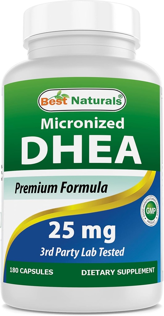 Mejores Naturales, DHEA micronizada 25 mg 180 cápsulas