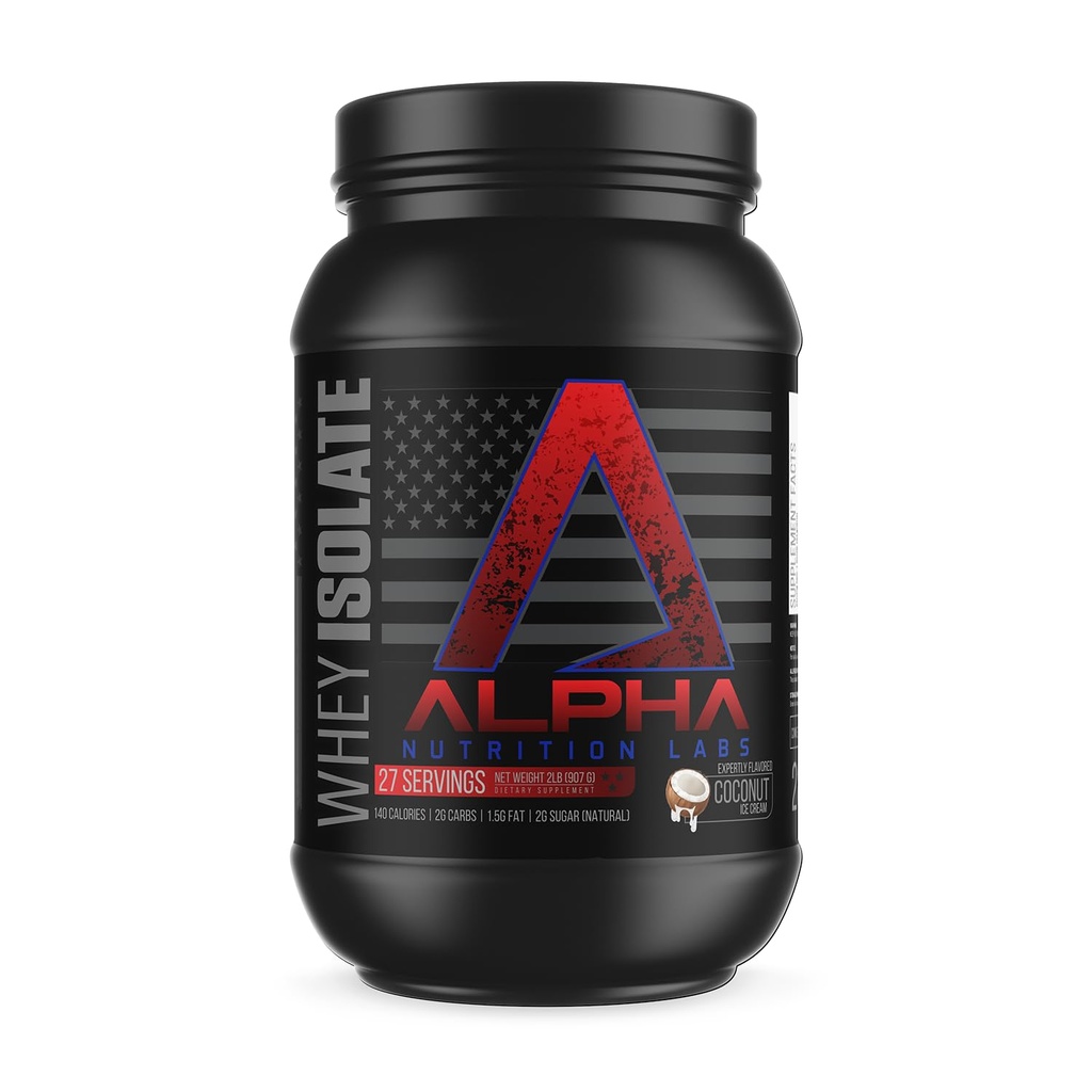 Whey Isolate Protein Powder - Coconut Ice Cream Flavor, 28g de Protein, Protein Source, Low Carb, Classic Specialty