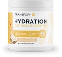 TransformHQ Hydration 42 Servings (Pina Colada) - Electrolitos, Claridad Mental, Vitaminas