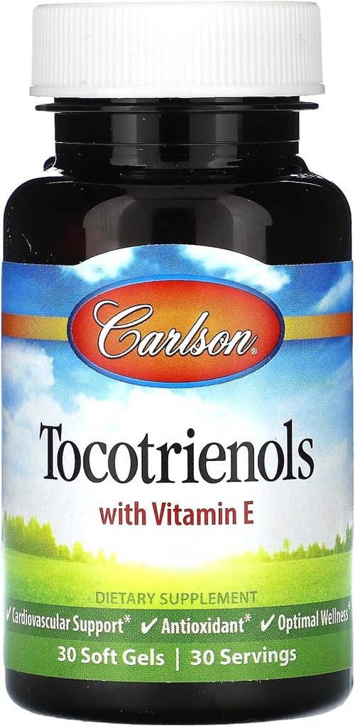 Laboratorios Carlson Tocotrienols con vitamina E natural, 30 Softgels