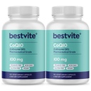 BestVITE Coenzyme CoQ10 100mg (240 cápsulas vegetarianas) (2-Pack) Naturalmente fermentado - No Stearates - No Fillers - Vegan - No GMO - Gluten Free