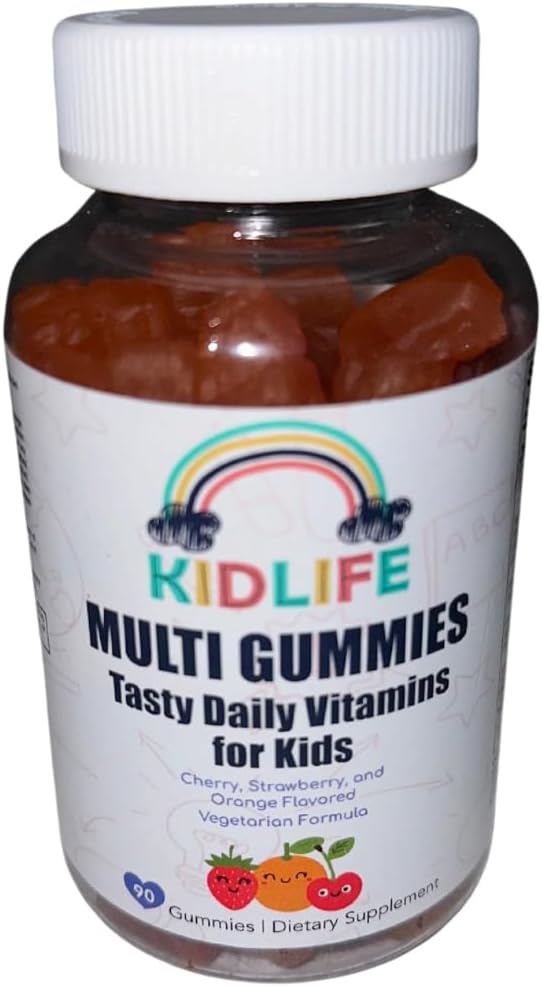 KJ3 Essentials KIDLIFE Gummies diarios- Vitaminas para niños 90 Conde Vegan. Immune Support. Soft y Tasty