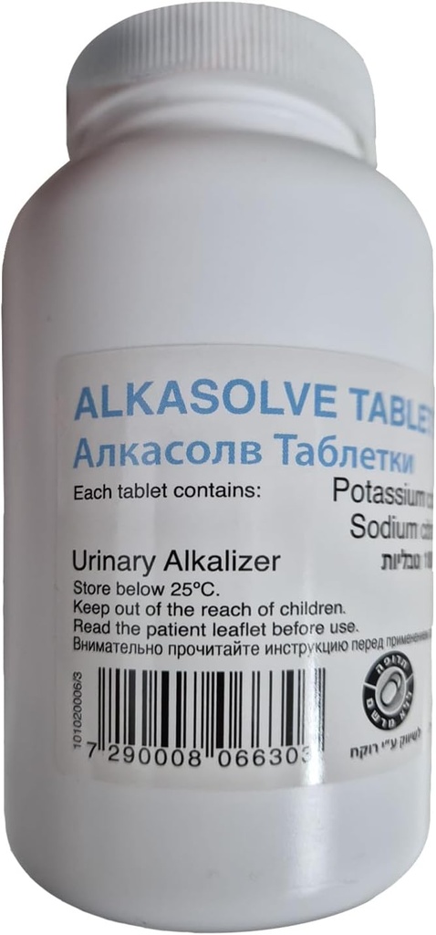 Genérico ALKASOLVE pH Balance Tablets - Neutralize Acid &amp; Balance pH for Immune Support, Peak Performance, Reducing Inflammation, Total Wellness – 180 Tablets
