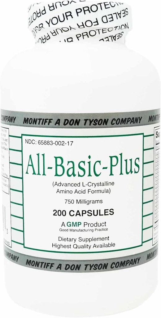 Montiff All Basic Plus Advanced Amino Amino Acid Formula 200 cápsulas