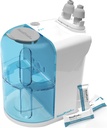 NASALFRESH MD - Dual Powered Nasal Irrigation System Nasal Rinse and Wash - Sinus Decongestant Relief System w/ 30 Saline Packets - Recargable - 1 Conjunto de almohadas de nariz - Snoring Remedy