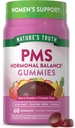 La verdad de la naturaleza PMS Hormonal Balance Apoyo Gummies for Women ← 60 Cuenta ← Vegan, Non-GMO & Gluten Free Supplement