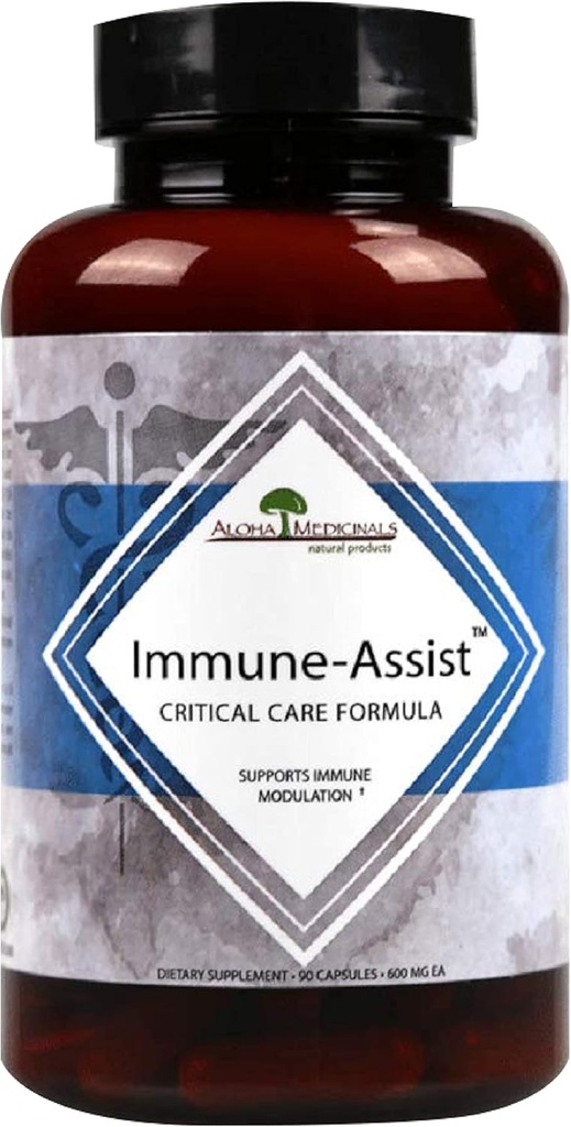 Aloha Medicinales Asistencia para Inmunes Cuidados críticos Fórmula, Suplemento de Mushroom Orgánico, Suplemento de Apoyo Inmunitario con 7 Extractos de Mushroom, Pack de 1, 90 cápsulas cada uno