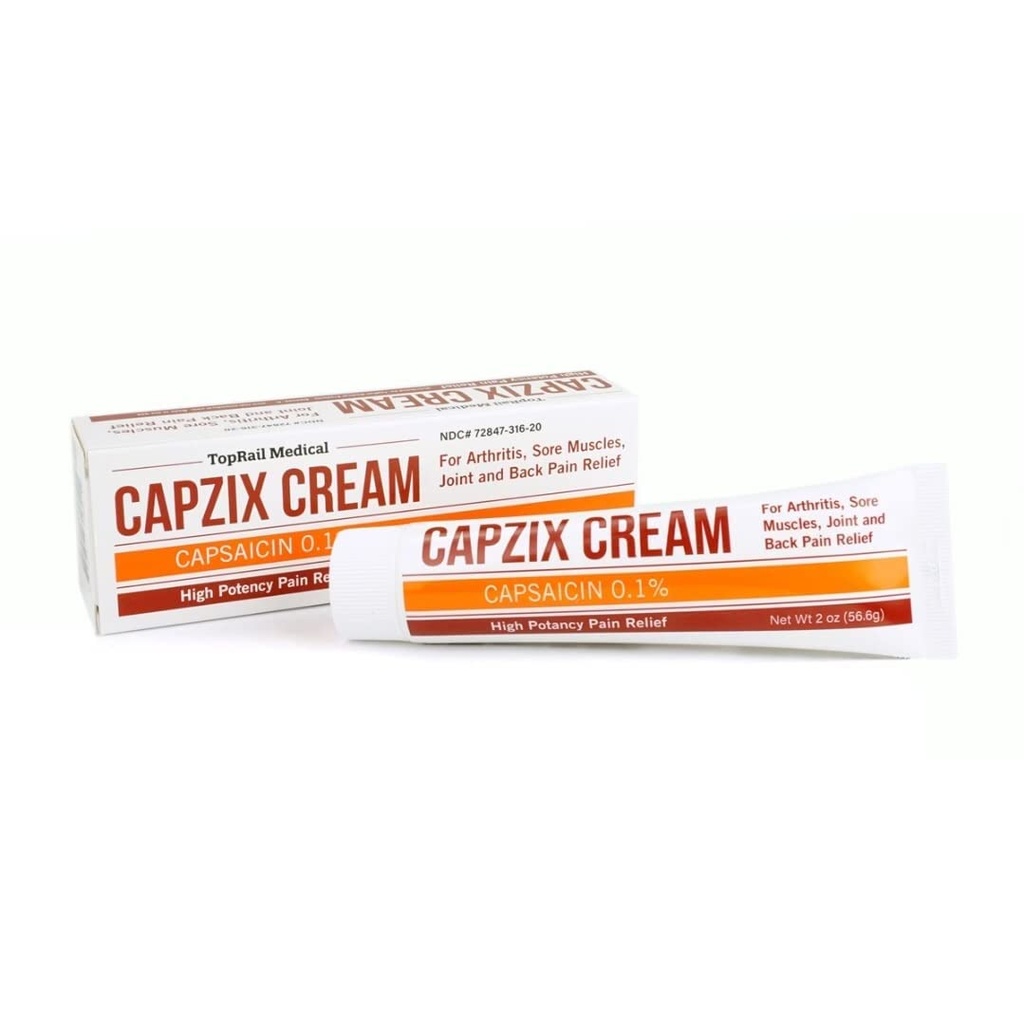 para Alivio de Dolor 2 OZ Capsaicina .1% Potencia alta / Fuerza máxima