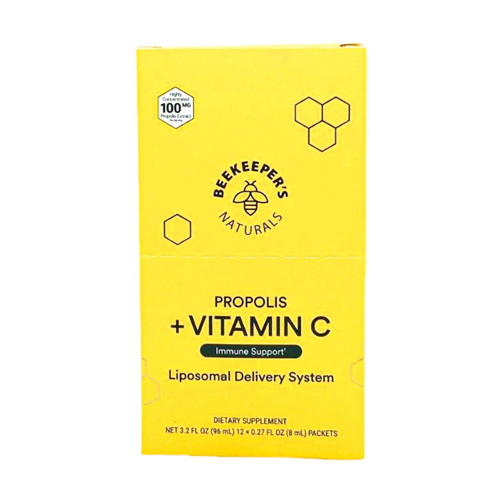 Beekeepers Naturales Liposomal Propolis con Vitamina C 12 Conde, 0.27 Fz