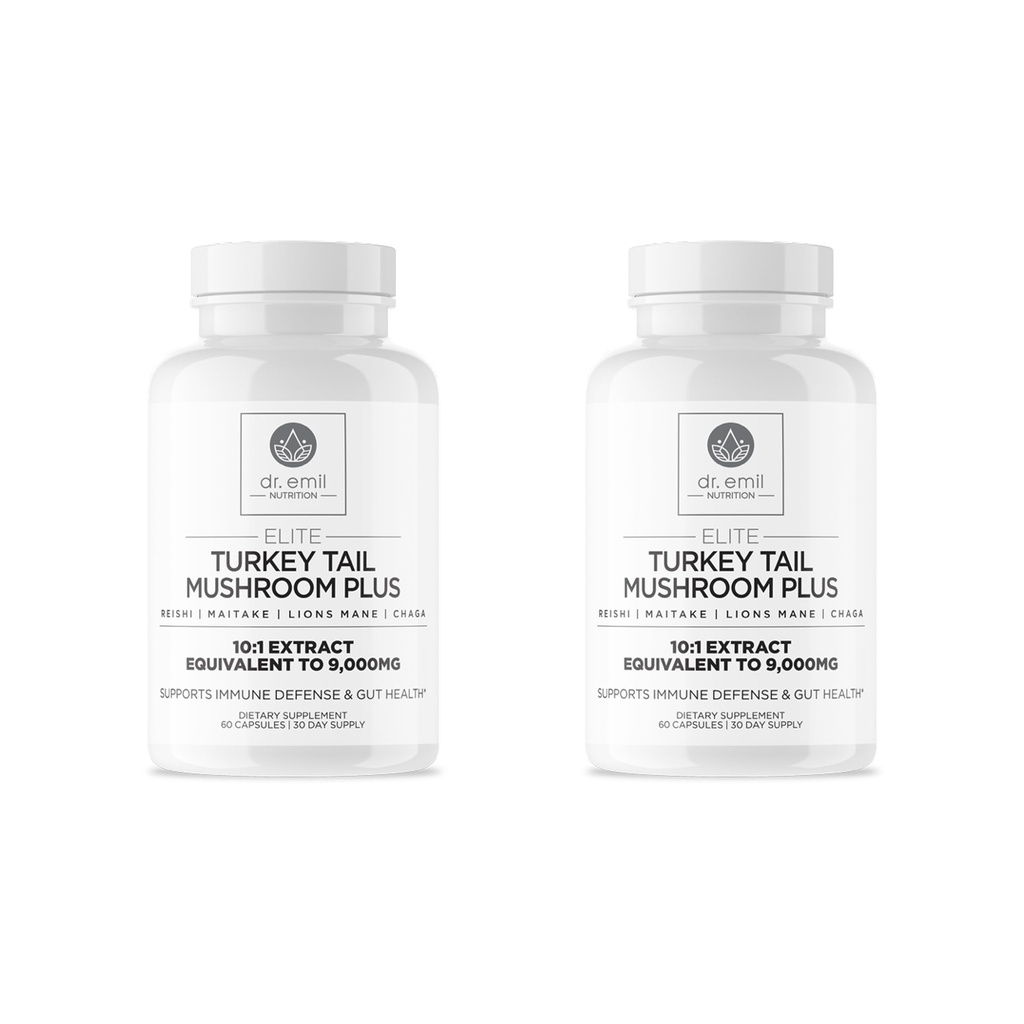 DR. EMIL NUTRITION Elite Turquía Tail Mushroom Plus Twin Pack