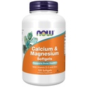 AHORA Suplementos de alimentos, calcio y magnesio con vitamina D-3 y zinc, apoya la salud ósea*, 120 Softgels