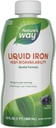 Camino de la Naturaleza Hierro Líquido, 100% Valor Diario, 18 mg Hierro como Ferric Glycinate por Servir, No Sugar Añadido, Berry Flavored, 16 Fl Oz (Packaging May Vary)