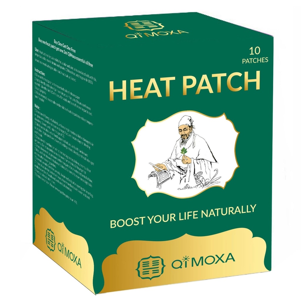 Tapa de calor natural, hombro, espalda, codo, articulación, musculo, calambres-moxibustión Vital Energética Calentadores Penetrate Paquetes de Actuación Profundo-Fast-Long Patches láser-10PCS