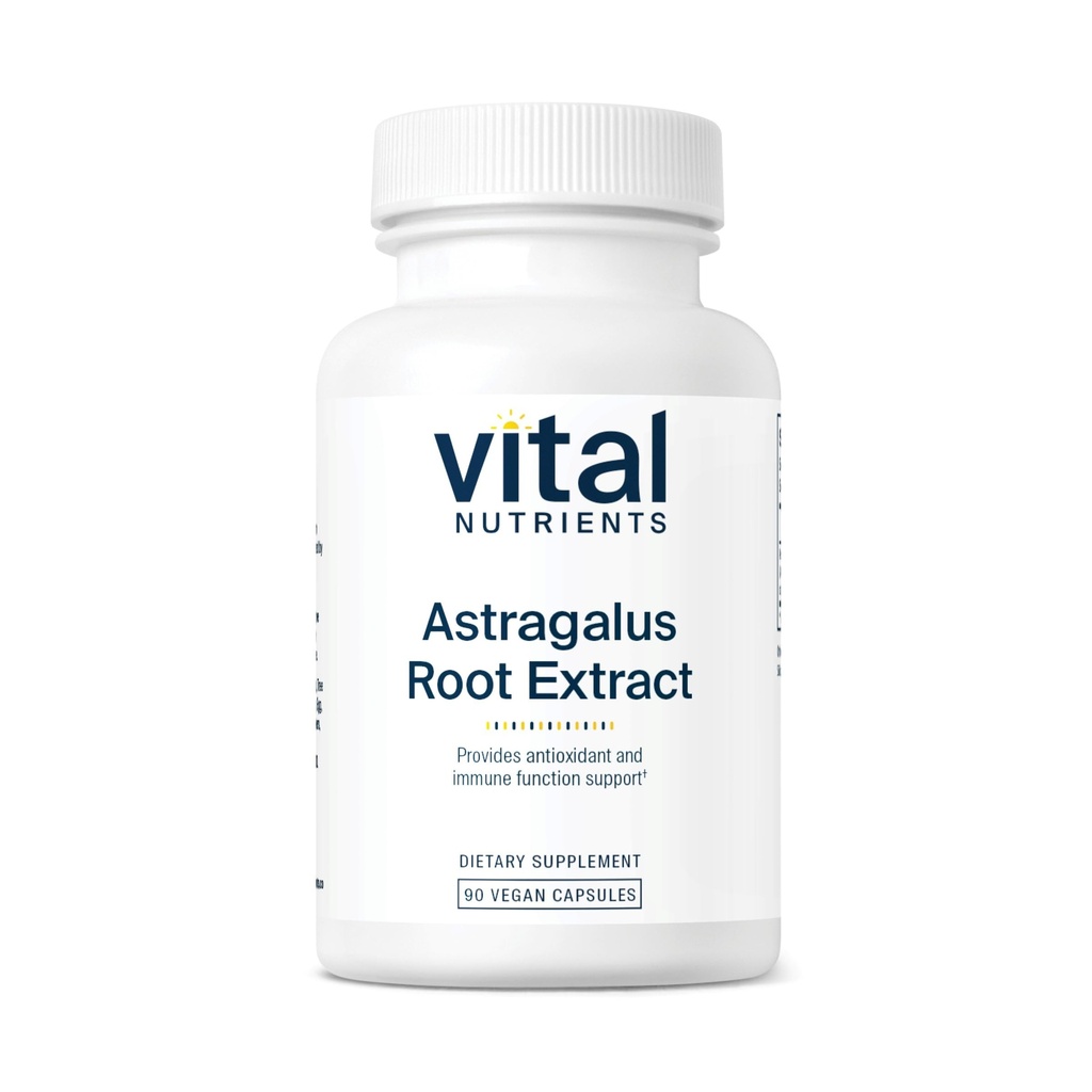 Nutrientes vitales - Astragalus Root Extract - Fórmula Vegan - Soporte herbal para el sistema inmunológico - 90 cápsulas vegetarianas por botella - 300 mg