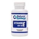Vitamina E 60 Softgels 400 UI por Sistemas Naturales - Vitamina E Suplementos Apoyo al Sistema Inmunitario * - Vitamina E Softgels Cuidado de la piel - Vitamina Natural E No Azúcar, Sabores no artísticos o conservadores