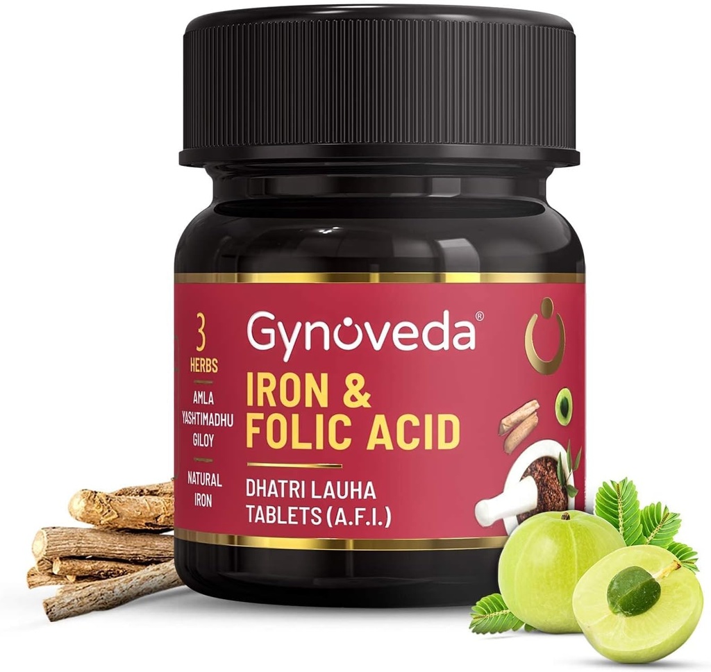 Iron Folic Acid Suplemento 1 Botella, 60 Tablas