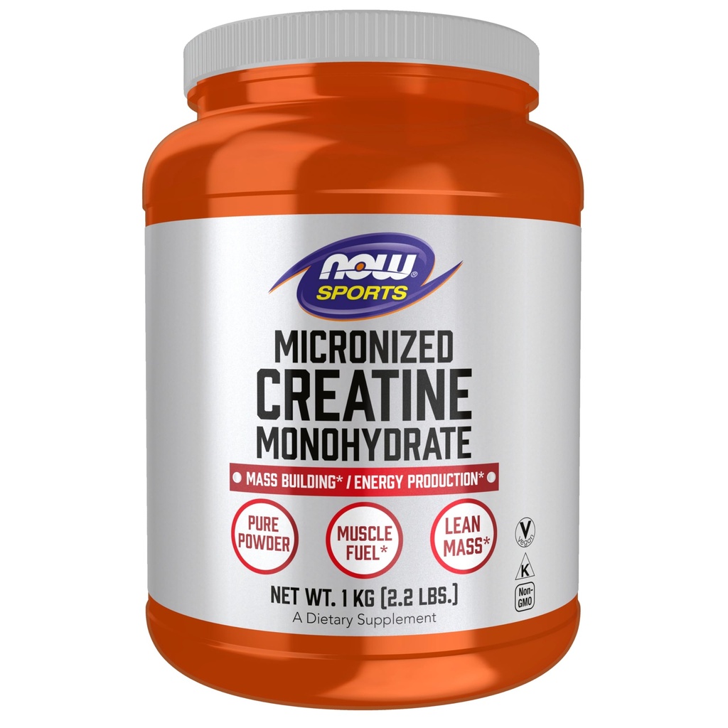 Ahora Nutrición Deportiva, Polvo de Creatina Micronizada 500 g, Construcción de Masa*/Producción de Energía*, 1 kg.
