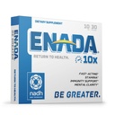 ENADA 10X NADH Suplemento con Fórmula de Vida Activa para el Estilo de Vida Activa ← Energía Natural Booster Grande para Jet Lag, Rendimiento Atlético " Estudiar Silencio Mejora la resistencia y la claridad mental