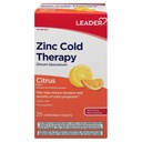 Líder Zinc Cold Terapia Chewable Tablets, No-Drowsy Homeopathic Zinc Suplemento, Reduce la duración y la severidad de los síntomas fríos, rápido funcionamiento frío Remedy, Citrus Flavor, Sugar Gratis, 25 Cuenta