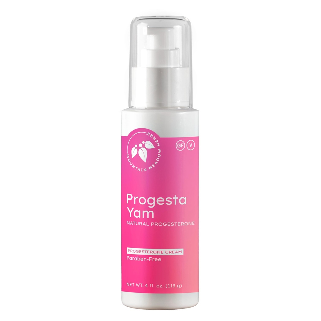 Herbs Progesta-Yam Cream – Progesterona Bioidentical de Wild Yam – Menopause &amp; Perimenopause Hormon Support – Physician Desarrollado, 3er Parte testado, No GMO, 4oz
