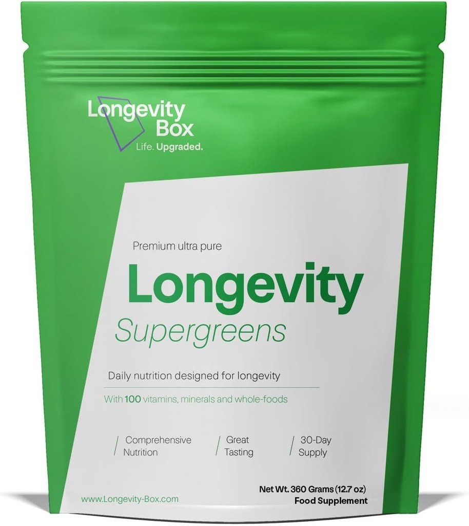 Ultimate 100 Ingredient Super Greens Powder tención 300g 30 Servimientos de Superalimentos Vitamina &amp; Mineral Rich Fórmula ← Vegan &amp; Vegetarian Friendly ← Mejor valor