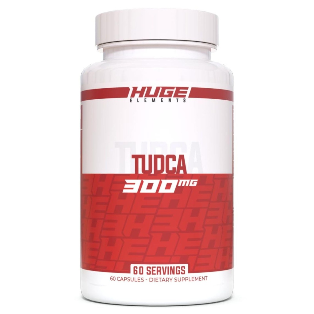 Huge Supplements TUDCA 300mg, Premium Quality Liver Support & Detoxification, Pure Bile Salts, Third-Party Lab Tests Available (60 Servings)