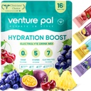 Venture Pal Sugar Free Electrolyte Powder Packets - Liquid Daily IV Drink Mix for Rapid Hydration " Party Recovery TEN 5 Vitaminas " 7 Electrolytes Anterior Keto Friendly ← Non-GMO TEN Certified Vegan TEN 16 Sticks