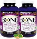 (Pack of 2) Calcium 1000 Milligrams with 4000 Milligrams MCHC for Complete Calcium Maximum Bone Strength Support by Doctors Nutra Nutraceuticals Plus K1. K2, Magnesio, Vitamina D, Zinc, and More