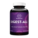 MRM Nutrición Digest-All ® ← Enzymes Digestive TEN Mejorada Digestión y Absorción Silencio Lactase + Amylase + Lipase Vida Mayo Ayuda con Bloating y Gas sufrimiento 100% Vegetariano TEN Gluten-Free TEN 50 Servings