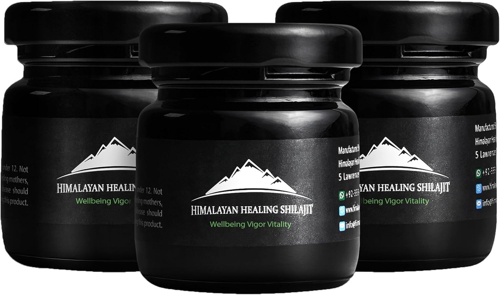 Puro Himalaya Orgánica Shilajit Resin Suplemento Silencio Contiene Ácido Fulvico y Minerales Trace TENIDO Auténtico y Natural ANTE 150 Grams