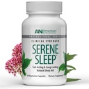 American Nutriceuticals - Serene Sleep Aid - with Melatonin &amp; Magnesium - All Natural Sleep Aid for Adults -Long-Lasting - 60 Capsules -30 Day Supply