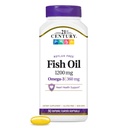21th Century Fish Oil 1200 mg Enteric Coated Softgels, 90 Cuenta