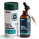 Holistiq Black Seed Oil Organic Cold Pressed Drops ← 3% Thymoquinone ¦ Non-GMO & Vegan ¦ Cold Pressed Black Cumin Nigella Sativa Oil for Immune Support, Aceite de Comino Negro - Drops, 100 mL