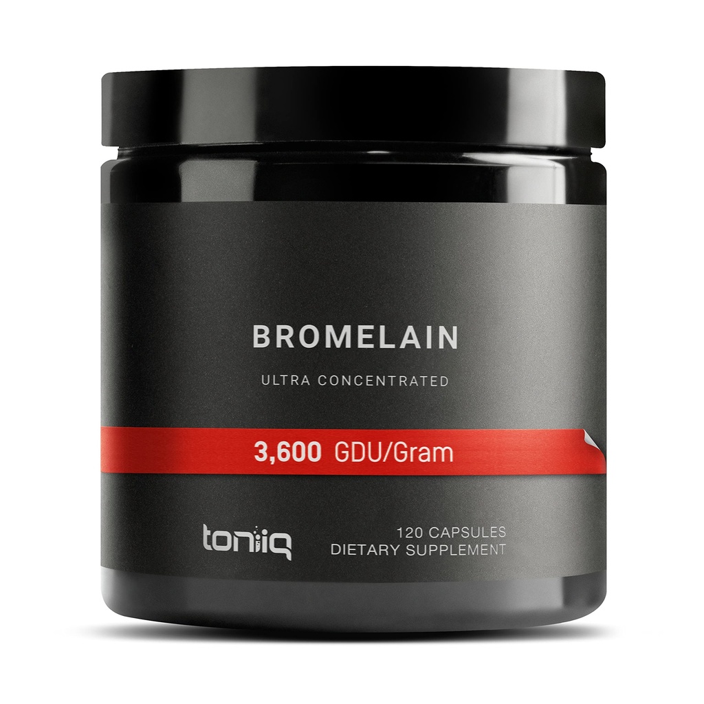 Bromelaina de ultra alta resistencia 500mg - 3600 GDU/Gram - Alta concentración y biodisponible - Fórmula de terceras partes testada - 120 cápsulas vegetarianas - 120 Serviciones Por contenedor - Suplemento Bromelain