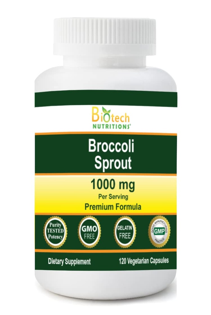 Broccoli Sprout 1000 mg Servir 120 cápsulas vegetales