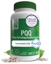 Health Thru Nutrition PQ 40mg 120 Servings Pyrroloquinoline Quinone as PureQQQ ← Mitocondrial Biogenesis ← Certified Vegan ← Non-GMO Gluten Soy Free Capsules Tortura Clean Label PQQ Suplemento