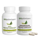 BiOptimizers - Magnesium Breakthrough (60 Capsules) y HCL Breakthrough (90 Capsules) Suplemento Bundle