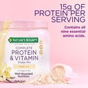 Completo Proteína & Vitamina Shake Mix con fibra de Collagen, contiene vitamina C para la salud inmunitaria, sabor de vainilla,1 libras (Pack of 2)