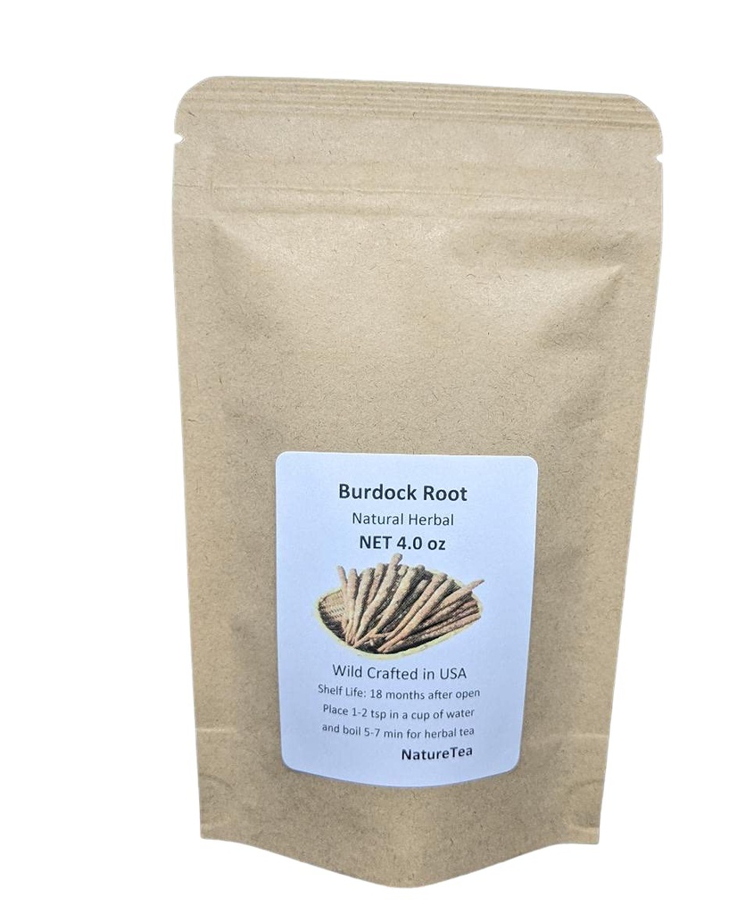 Burdock Root - Arctium lappa Roasted Loose Burdock Root Cortar 100% de la naturaleza (4 oz)