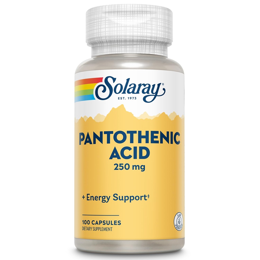 SOLARAY Ácido Pantoténico 250mg ← Vitamina B5