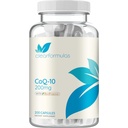 CoQ10 200mg con BioPerine - Ausorción Mejorada Coenzima Q10 200mg Potente Antioxidante para Energía y Envejecimiento del Corazón - Alta Estabilidad CoQ10 Ubiquinone Caps - Hecho en un laboratorio de EE.UU. cGMP (200 Servings)