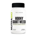 NutraBio Horny Goat Weed Extract Suplemento, 500 mg - para Hombres y Mujeres, ayuda a apoyar energía y vitalidad, 90 cápsulas vegetales