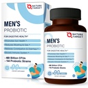 NATURE TARGET Probiotics for Men with Men Care Supplement, Prebiotics " Probiotic for Men's Digestive and Immune Health,60 Billion CFUs " 14 Strains Shelf Stable, Gluten &amp; Soy Free (90 Tablets)