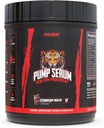 Suplementos enormes Pump Serum, Stim Free Pre Workout y Nitric Oxide Booster to Enhance Focus, Pumps, Fulness with No Caffeine, L-Citrulline, GlycerPump, L-Tyrosine, Nitrosigine (Strawberry Mojito)