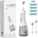 Luckyin sonríe Nasal Irrigation System, Nasal Rinse Machine for Sinus Relief, 3 Presiones Sinus Rinse IPX7 Waterproof Automatic Neti Pot with 40 Saline Packets,300ML Gran tanque para viajes y hogar