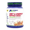 Rendimiento Dieta inspirada Proteína energética – 25G Proteína limpia – L-Carnitina & Leucine – Enzimas digestivas – Extracto verde del té – Sin gluten – Azúcar – Latte de vainilla – 2.4 lb