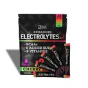 Enhanced Electrolyte Powder Stick Packs (Cherry Limeade tención 20 Packets) w / 0 Sugar +BCAAs +B-Vitamins Electrolyte Suplemento w Potassium Zinc &amp; Magnesium for Hydration - Keto Electrolytes