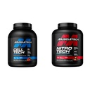 MuscleTech Creatine Monohydrate Powder Cell-Tech Creatine Powder & n Powder Nitro-Tech Whey Protein Isolate " Peptides peru Milk Chocolate, 4 libras (Pack of 1), 40 piezas