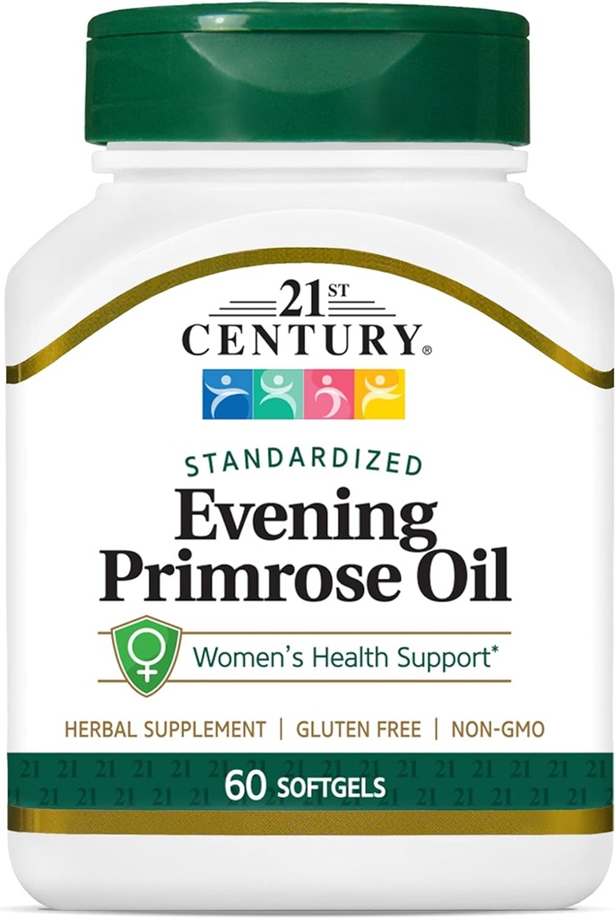 [BRSWIYQZCAIA2HI3] 21th Century Evening Primrose Oil Softgels, 60 Cuenta